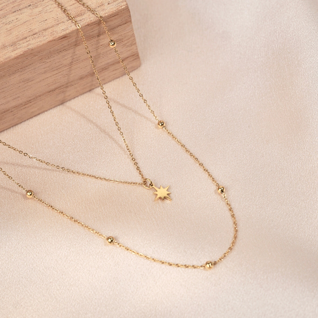 wt(ダブルティー) Double Star necklace-BIG Dubble Star Necklace – Lyvia Me
