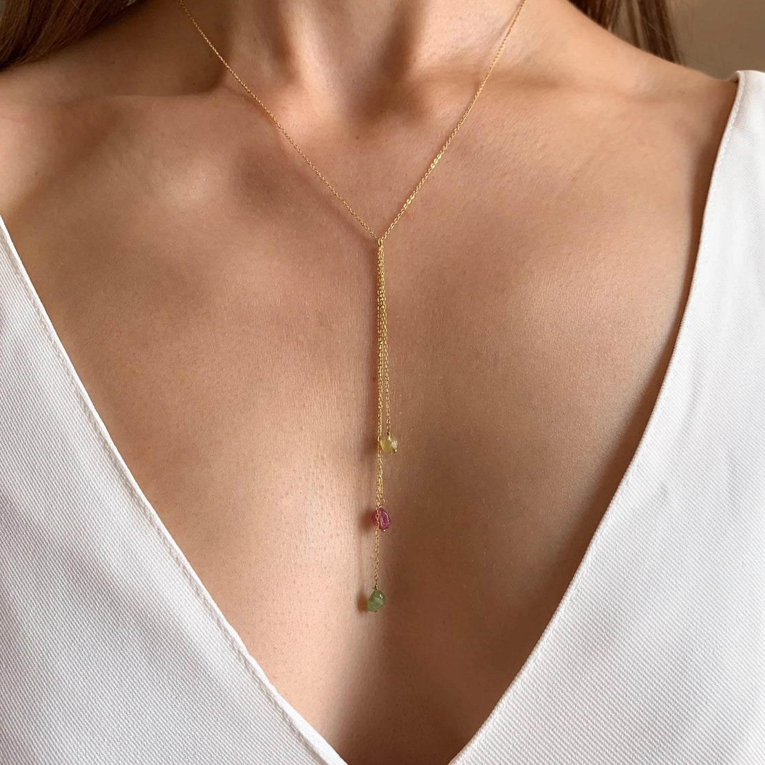 3 Stone Necklace