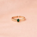 Green Agate Ring
