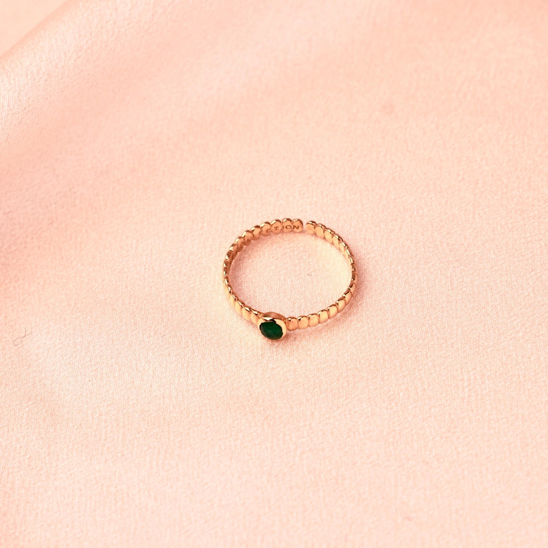 Green Agate Ring